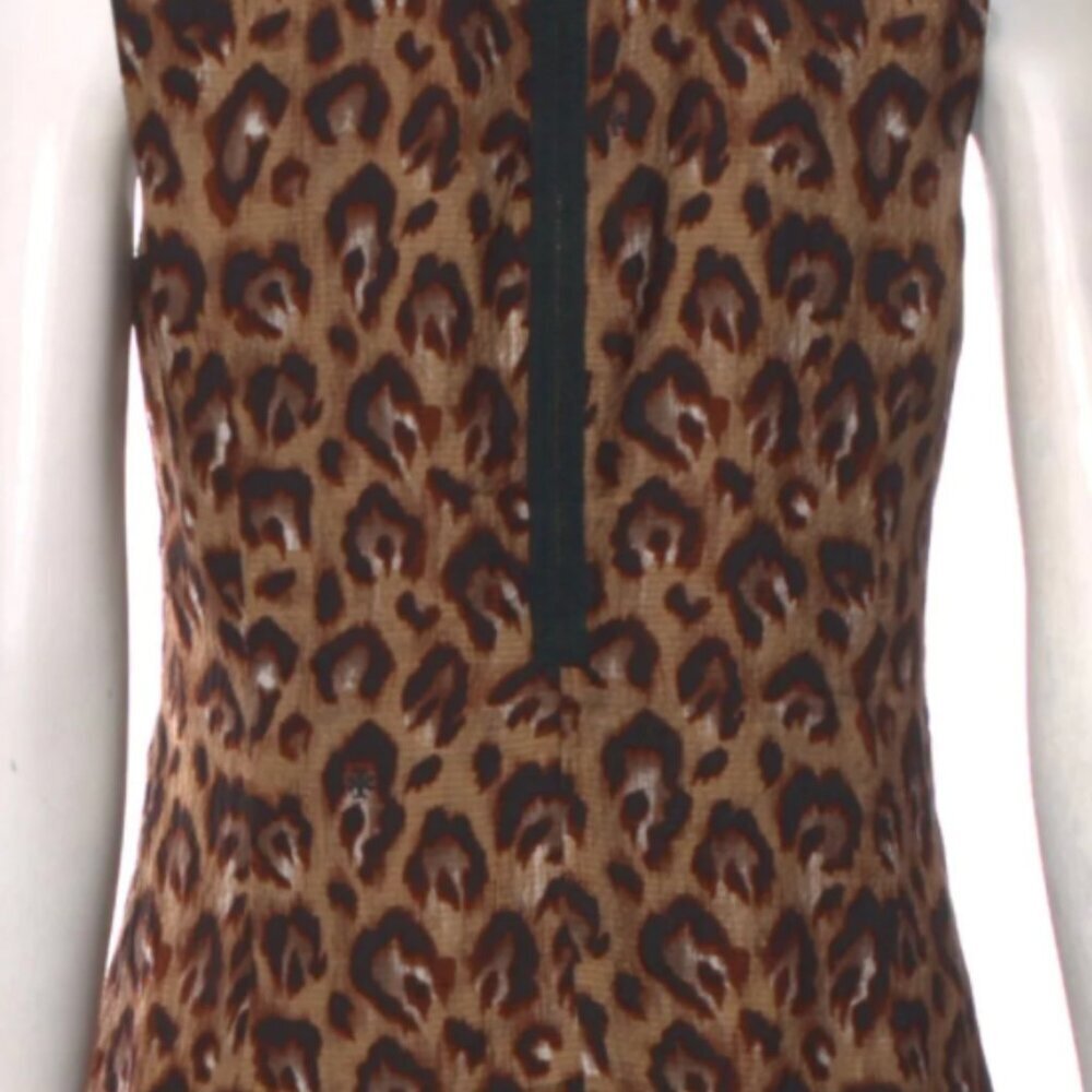 Tory Burch Zorra Chic Leopard Silk Tank Top - Picture 2 of 5